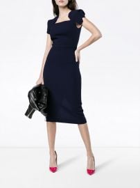 Roland Mouret Wool Royston Cap Sleeve Dress at Farfetch